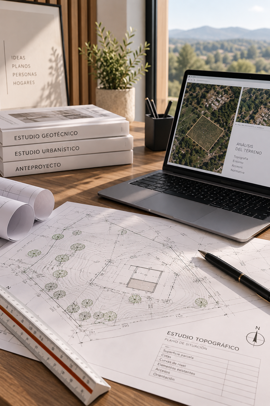 Estudio previo de parcela para vivienda prefabricada