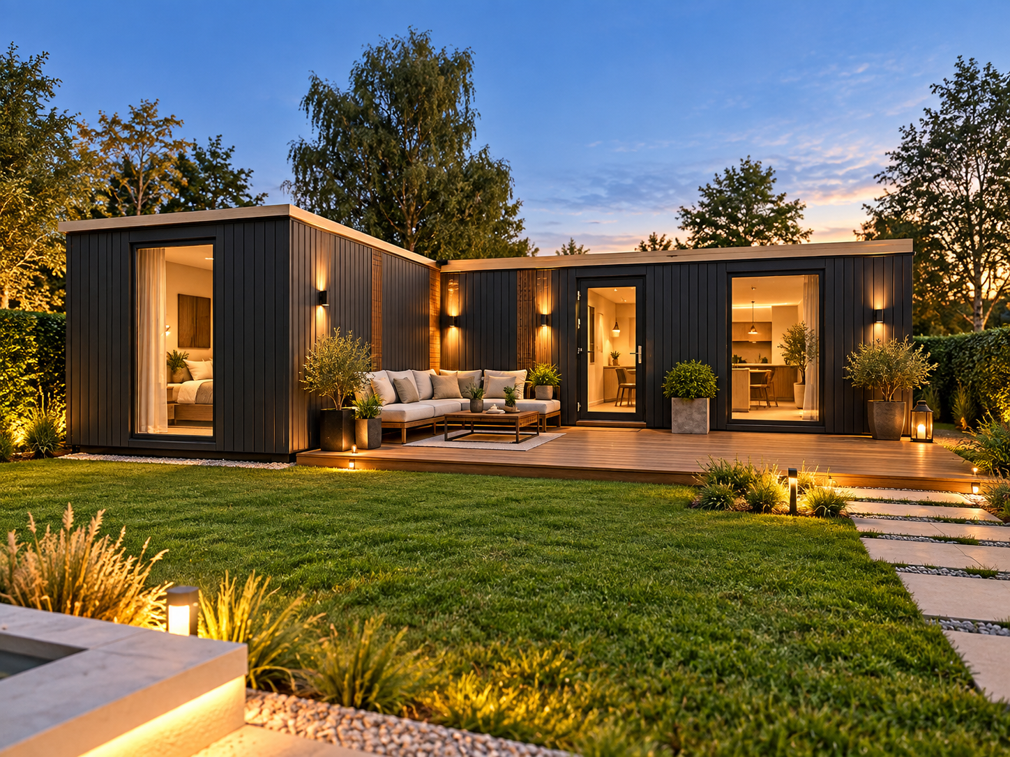 Tiny House utilizada como vivienda en una parcela